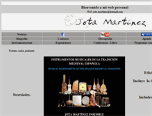 Tablet Screenshot of jotamartinez.com